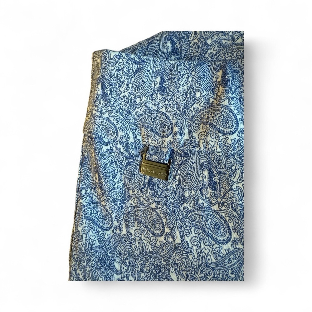 Anthropologie Capri Pants – Blue & White Paisley NWT - Picture 7 of 11